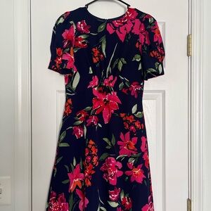 Vince Camuto Floral Short Sleeve Dress